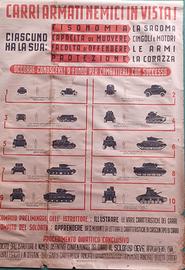 Manifesto di addestramento militare italiano della