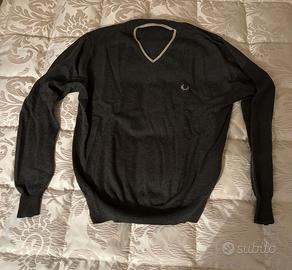 Maglione in lana Fred Perry grigio tg 44