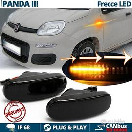 Frecce LED Dinamiche per Fiat PANDA 3 Nere Canbus