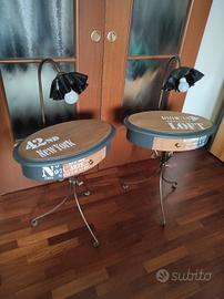 Coppia di comodini in stile industrial