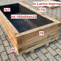 Grande fioriere in legno