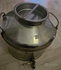 Contenitore Olio Acciao Inox - Sansone 25 Litri