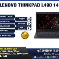 LENOVO THINKPAD L490 14" - i5-8265U 1.6 GHz