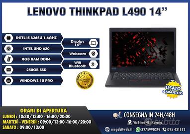 LENOVO THINKPAD L490 14" - i5-8265U 1.6 GHz