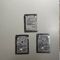 2 hard disk 2.5" da 500 Gb + 1 da 160 Gb