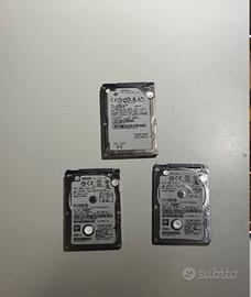 2 hard disk 2.5" da 500 Gb + 1 da 160 Gb