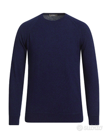 ANDREA FENZI Nuovo PULLOVER/FELPA Navy Blu 52 €165