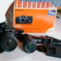 SONY alpha A200 e obiettivo Sigma DC 17-70