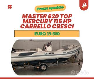 Master 620 top-mercury 115 hp-carrello Cresci