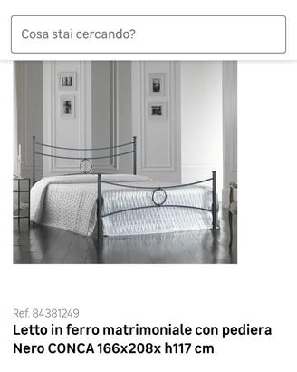 Letto matrimoniale in ferro 