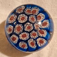 Fermacarte vintage in vetro artistico Millefiori 