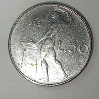 50 lire Vulcano 1978 conio stanco 