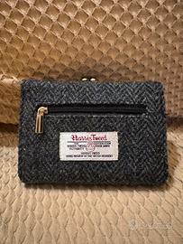 Harris Tweed Portafoglio Portamonete Lana Scozzese