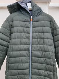 Piumino 100% ,double face verde .Save The Duck.