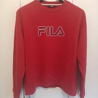 Felpa FILA Vintage Uomo Rossa anni '90 Taglia XL