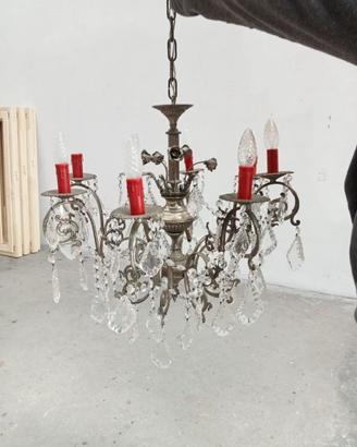 Lampadario stile barocco a goccia