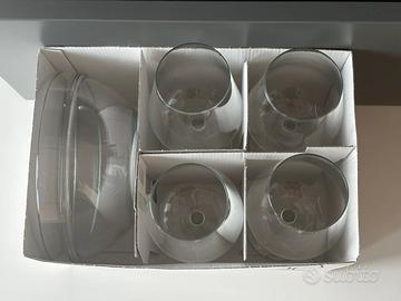 1 CIOTOLA + 4 BICCHIERI CALICI VINO A 2€ IN TOTALE