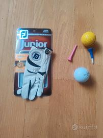 Set Golf Junior - Guanto FootJoy + Palline e Tee