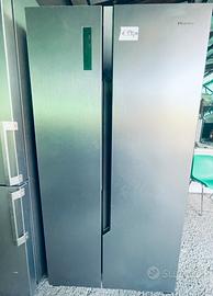 Hisense Frigorifero SBS Acciaio Inox display touch