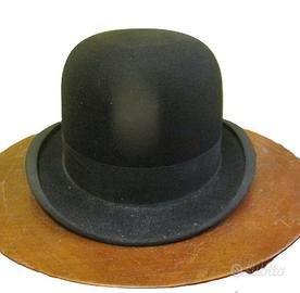 cappello bombetta nero Borsalino uomo vintage misu