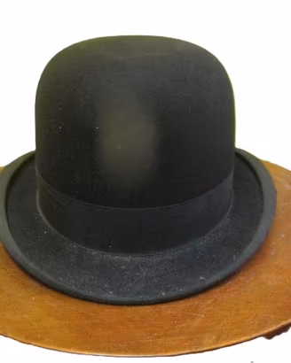 cappello bombetta nero Borsalino uomo vintage misu