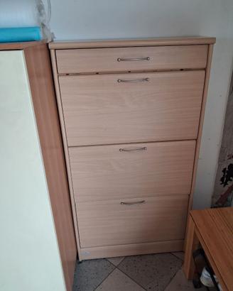 Scarpiera rovere chiaro