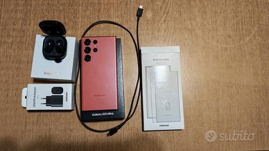 Samsung Galaxy s23 ultra 512gb Red caricatore