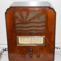 Radio a valvole antica francese del 1934 FUNZIONA