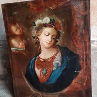 Olio tela quadro dipinto antico xvii 1700 1600