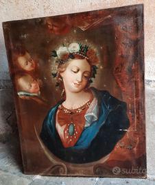 Olio tela quadro dipinto antico xvii 1700 1600