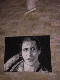 QUADRO DIPINTO ''ADRIANO CELENTANO'' FIRMATO