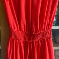Abito rosso corallo lungo