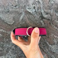 Collare per cane Hunter rosa/nero in pelle