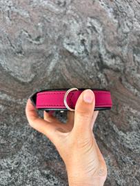 Collare per cane Hunter rosa/nero in pelle