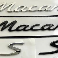 Loghi PORSCHE logo scritta nero lucido opaco