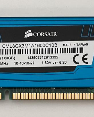 RAM DDR3 8GB Vengeance