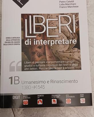 liberi di interpretare 1B isbn 9788868895235 