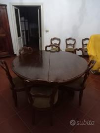 Tavolo tondo allungabile 1800