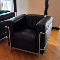 Divano Lc2 un posto Le Corbusier per Cassina