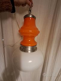 lampada a sospensione vintage anni 70