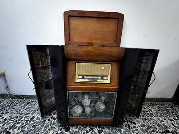 Mobile bar Radio Fonografo Phonola Vintage Anni 50