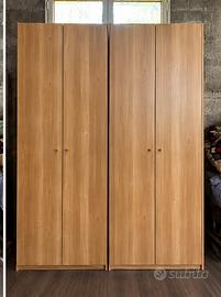 🪵 Armadio 4 ante in legno – 2,62 m di altezza