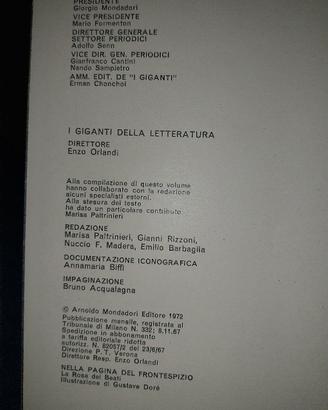i giganti della letteratura Mondadori 