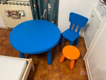 Tavolo + sedia + sgabello