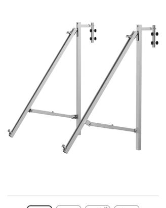Kit supporto per  fotovoltaico da balcone  ecoflow