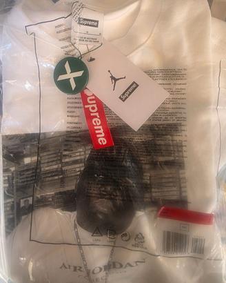 Supreme Jorda t-shirt Biggie S S Top White nuova L