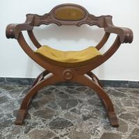 Sedia in velluto retrò