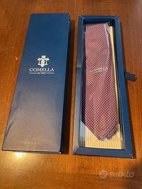 Cravatta Comella  (lilla e celeste),