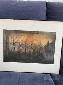 Quadro Giuseppe Ajmone - A sera