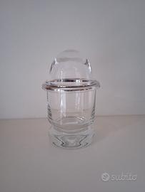 Vaso con coperchio  vetro (1118)